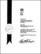 Certificate of Appreciation